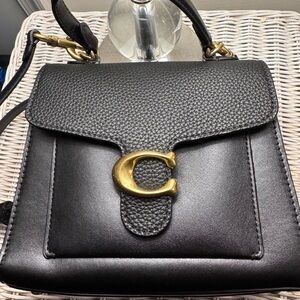 Black Leather Crossbody Bag